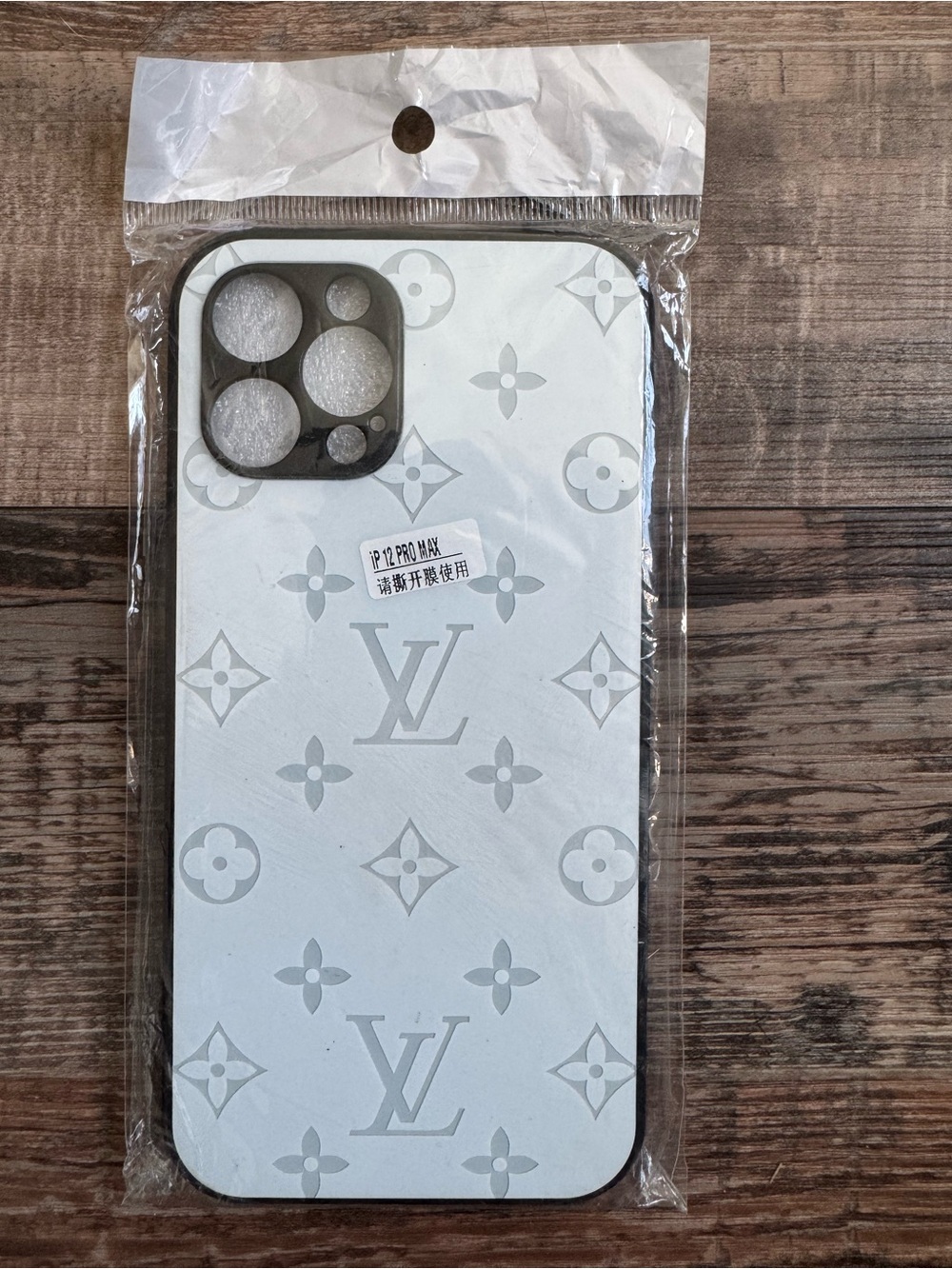 -Inspired White Monogram iPhone Case for iPhone 12 Pro Max